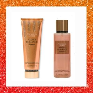 Shimmer Body Lotion & Mist Set in Amber Romance by Victoria’s Secret - NEW